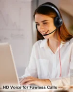 USB Headset with Mic for PC On-Ear Computer Laptop Headphones with Noise Cancelling Microphone in-line Control for Home Office